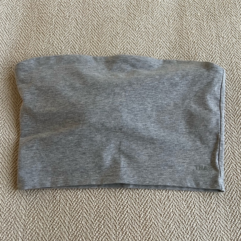 ARITZIA Tna Chill Virginia Cropped Tube Top in Grey
